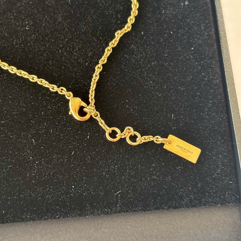 Fendi Gold-Tone Bow Necklace - Picture 8 of 9